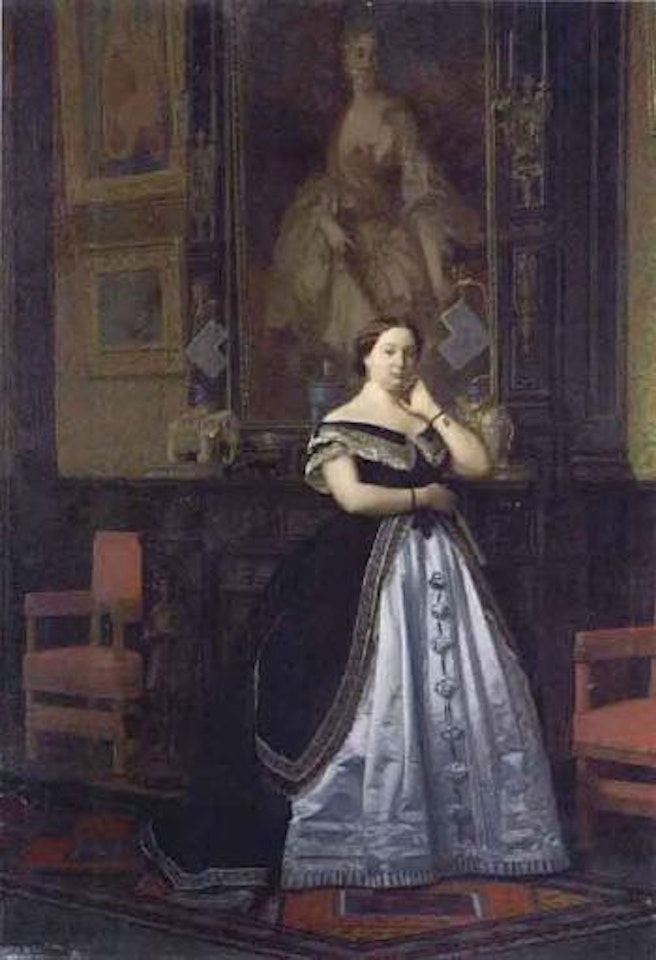 Portrait presume de madame la Baronne Nathaniel de Rothschild by Jean Léon Gérome