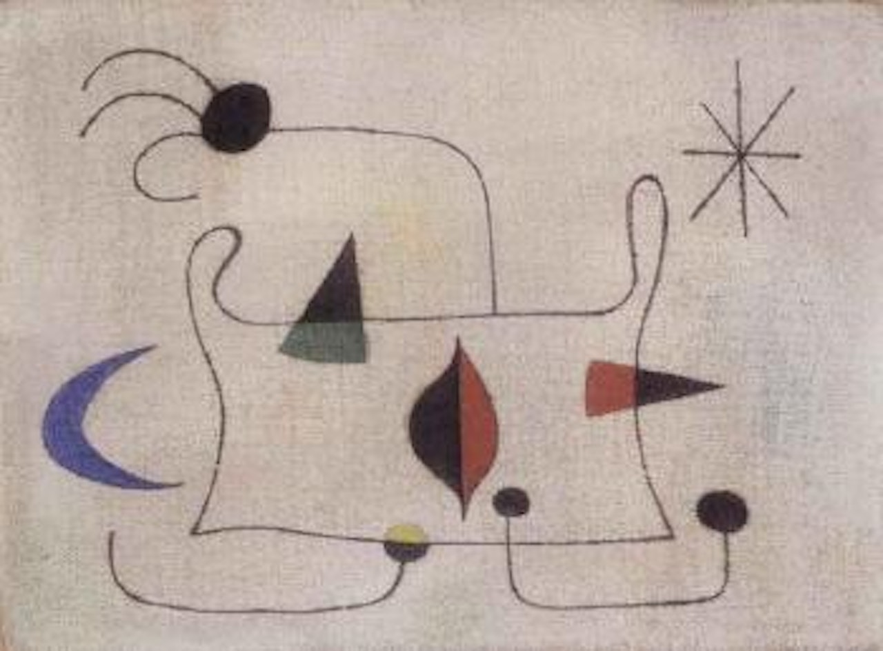 Femme devant la lune by Joan Miró