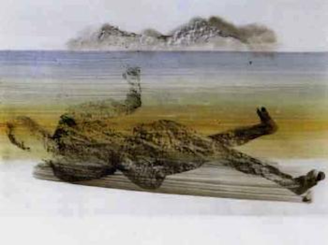Floating figure, Gallipoli by Sidney Nolan