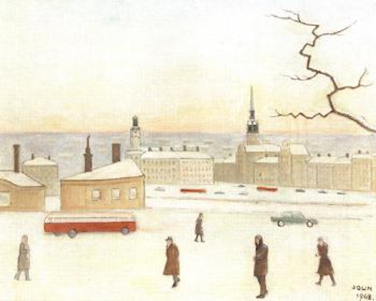 Sodermalm's market in winter by Einar Jolin