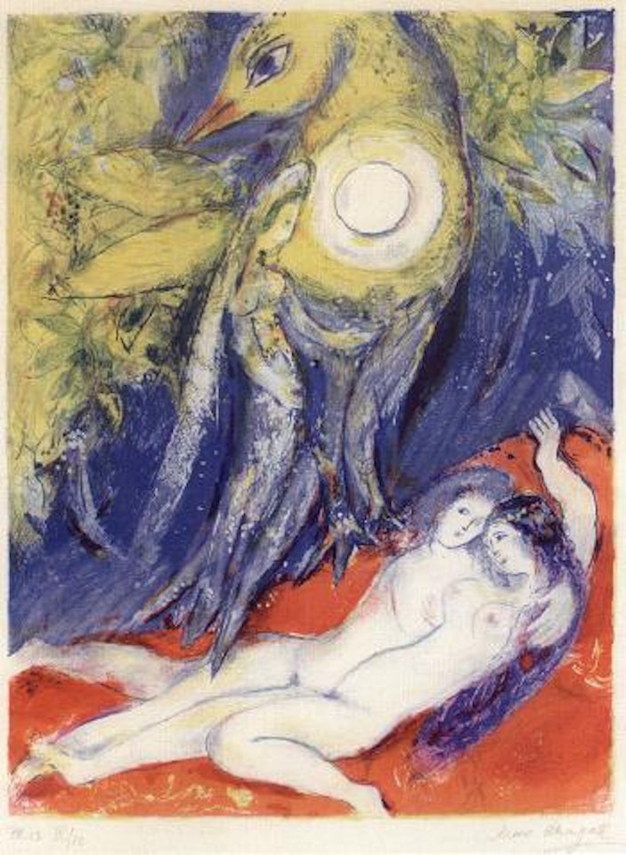 From - Four tales from the Arabian Nights, plate 13 by Marc Chagall