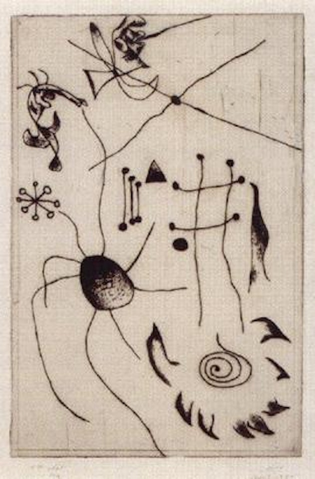 From - Serie noire et rouge by Joan Miró