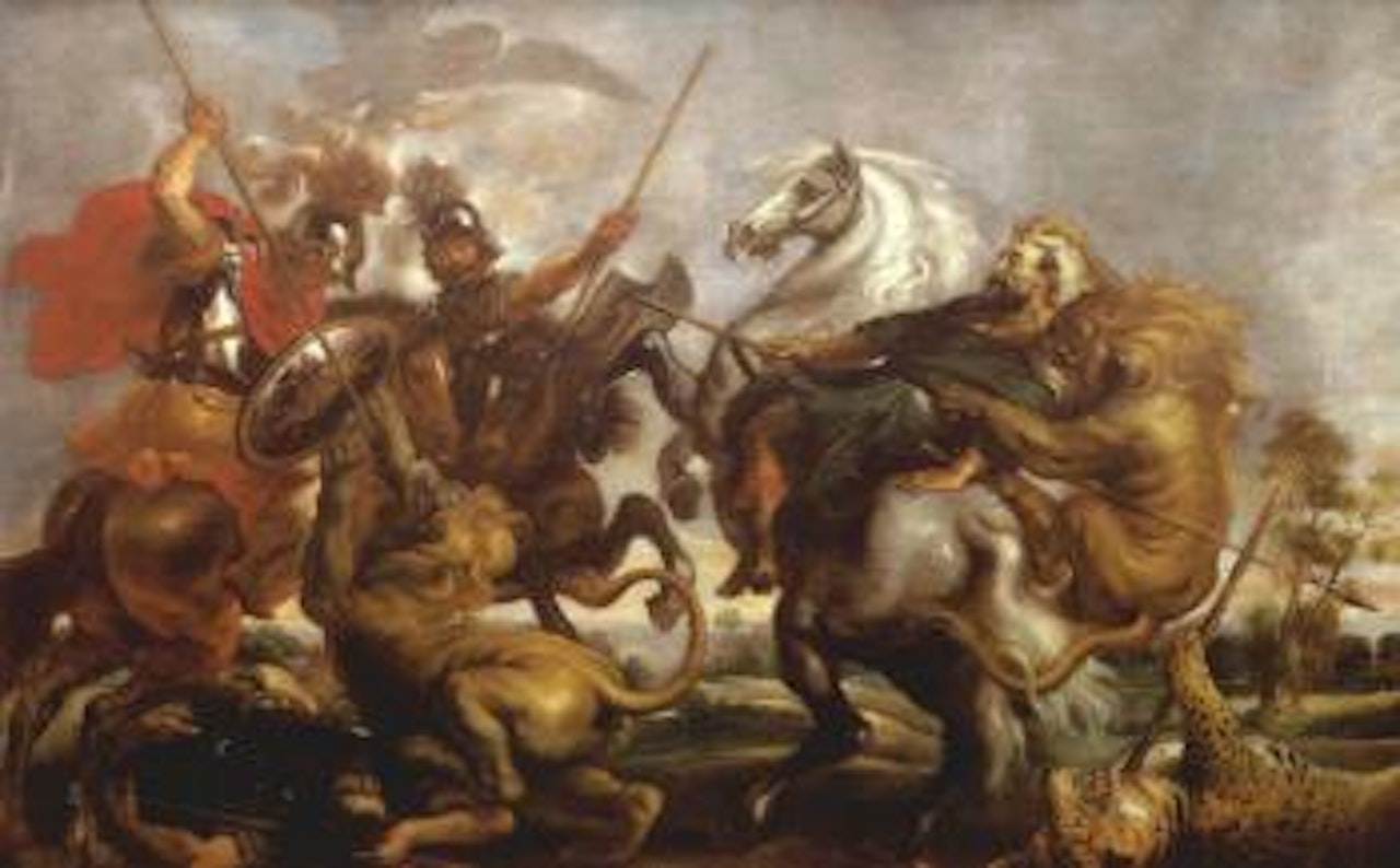 The lion hunt by Peter Paul Rubens