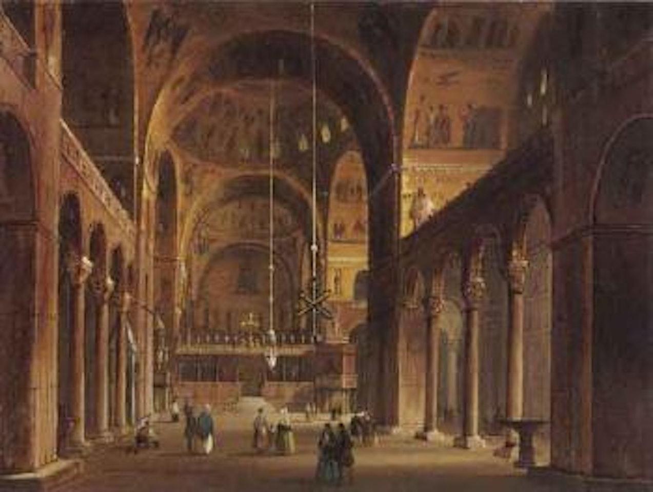 Interior of St Marks Church, Venice by Carlo Grubacs