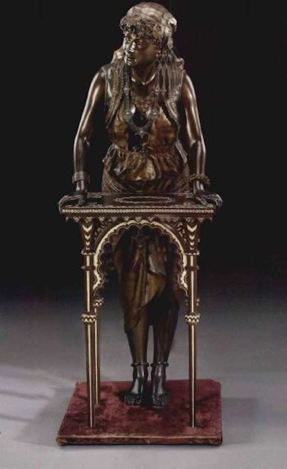 Figure of an Arab serving girl by French School