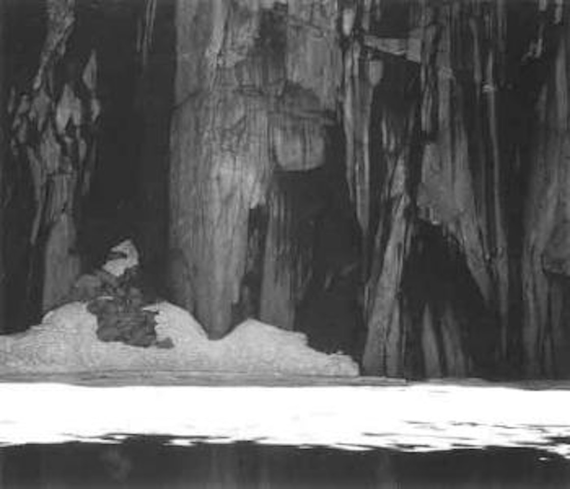 Frozen lake and cliffs, Kaweah Gap, Sierra Nevada by Ansel Adams