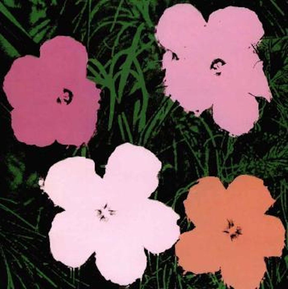 Four foot flowers by Andy Warhol