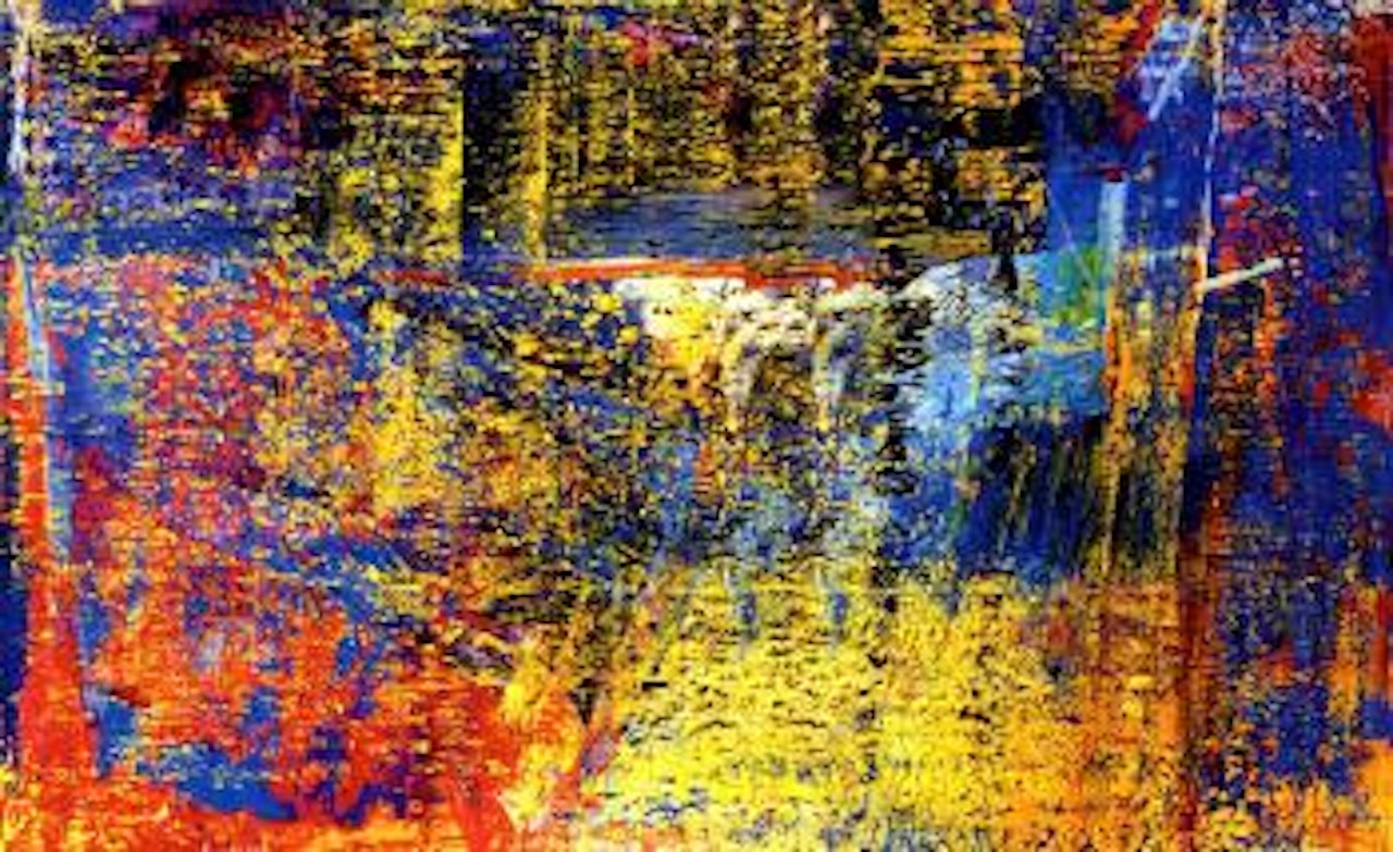 Abstract composition by Gerhard Richter
