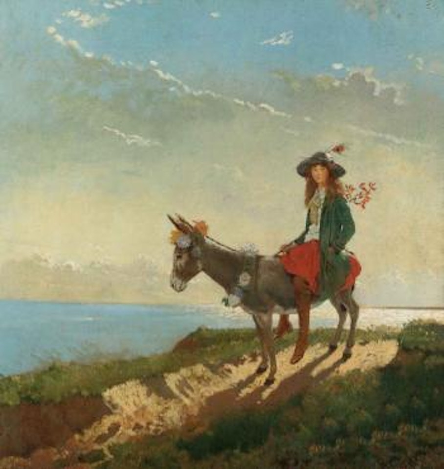 Gardenia Saint George on donkey by William Orpen