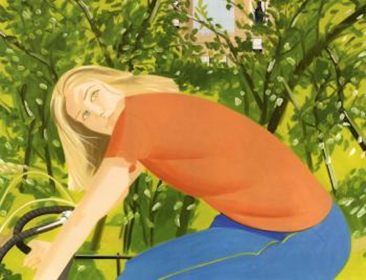 Bicycle rider by Alex Katz