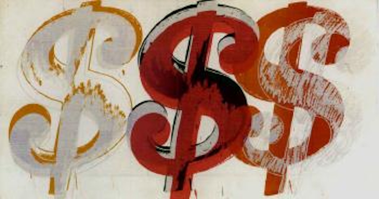 Dollar sign by Andy Warhol