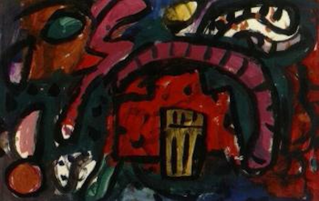 Glass for snake juice by Alan Davie