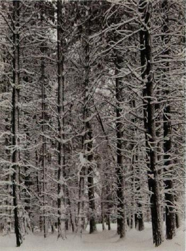 Yosemite in snow by Ansel Adams
