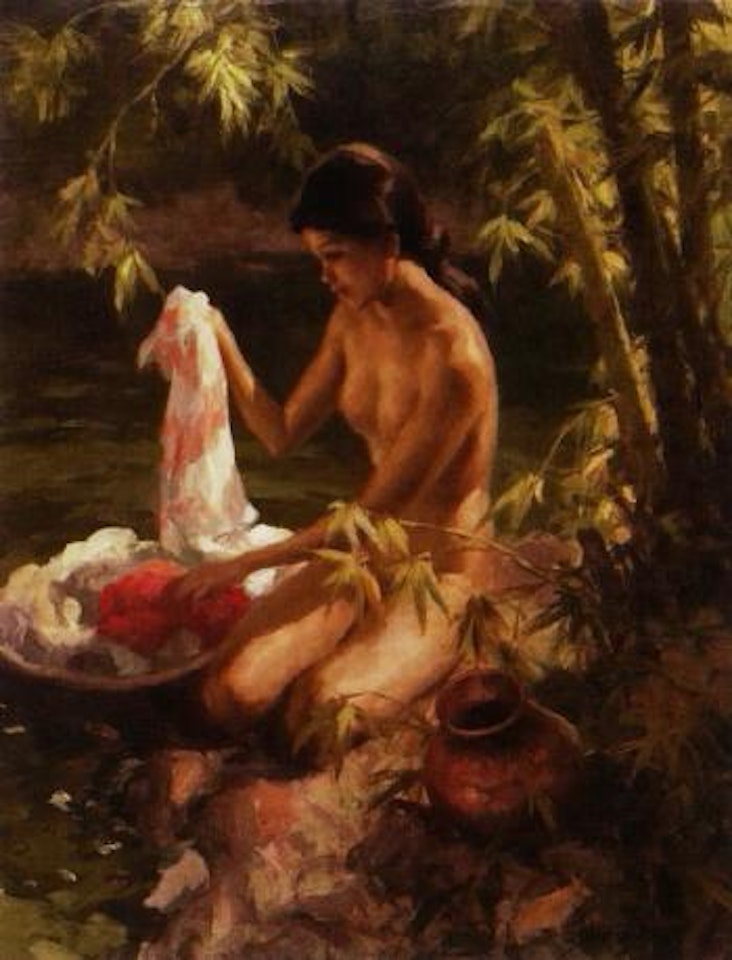 Lavendera by Fernando Amorsolo