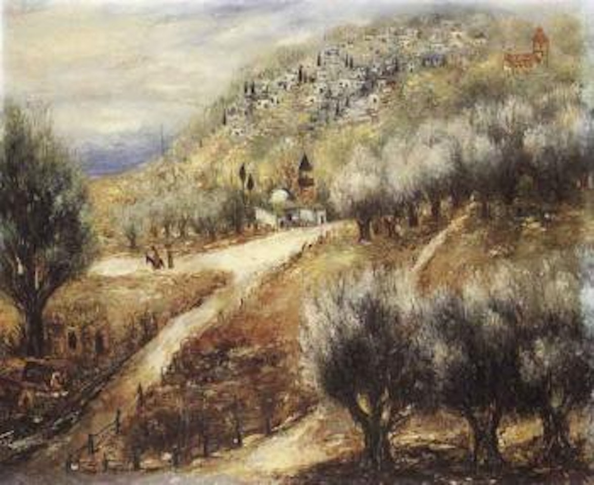 Mount of olives by Reuven Rubin