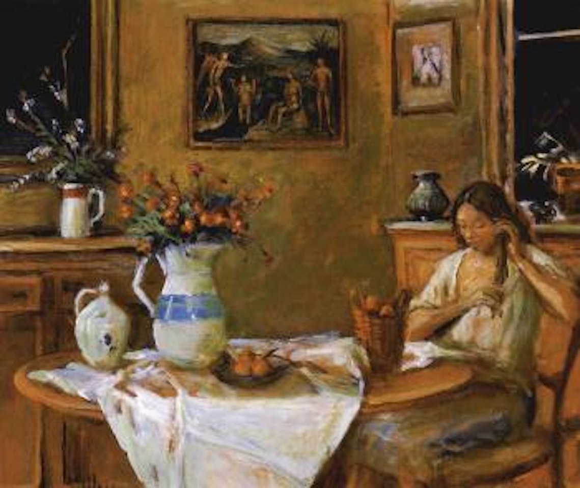 Evening interior by Margaret Hannah Olley