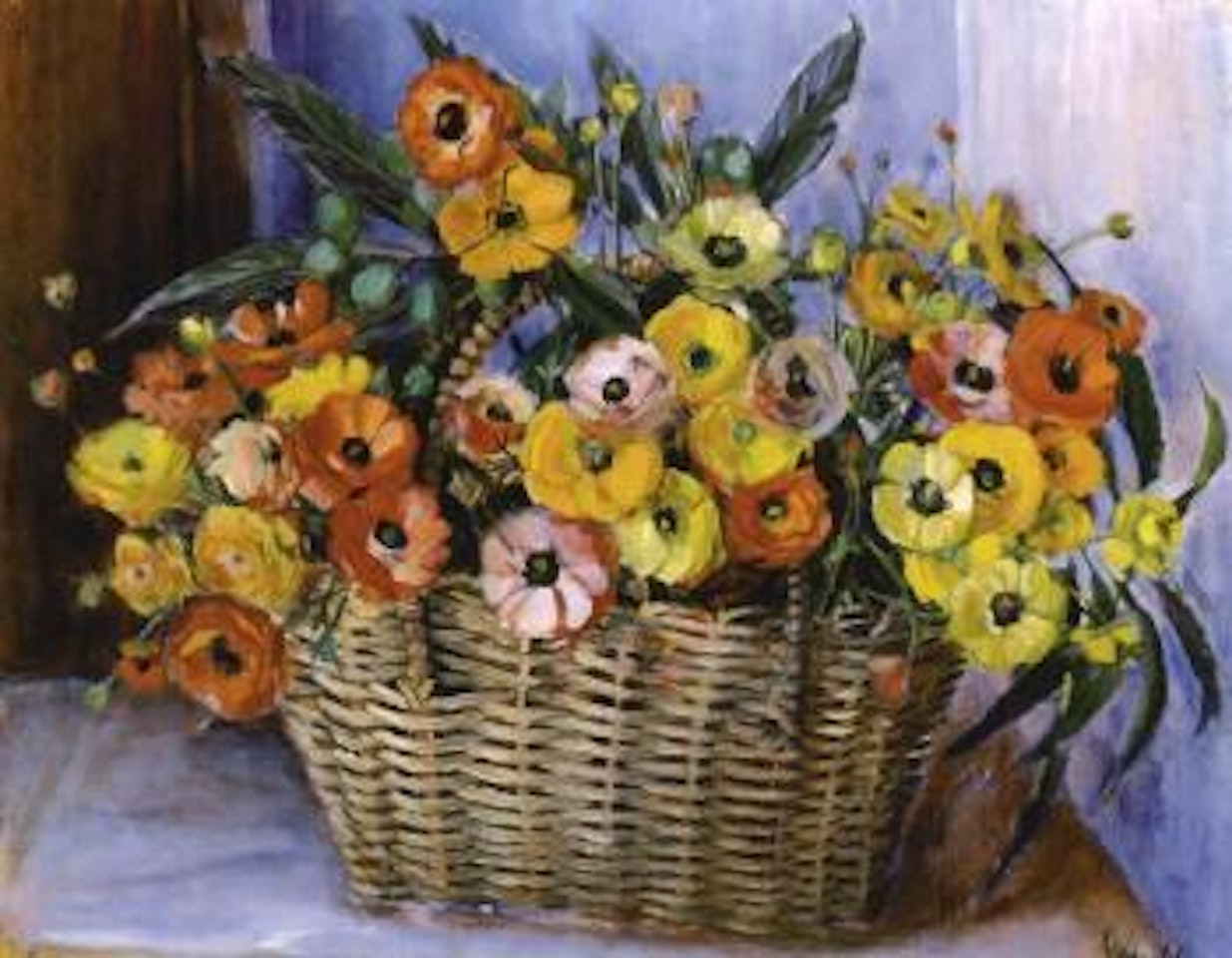 Still life with flowers by Margaret Hannah Olley