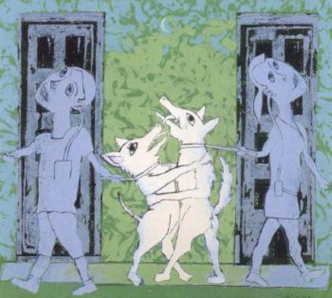 Dogs in love by Andrew Sibley