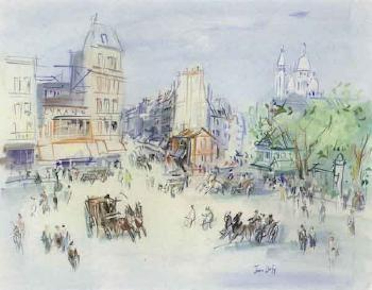 Paris, Place Blanche by Jean Dufy