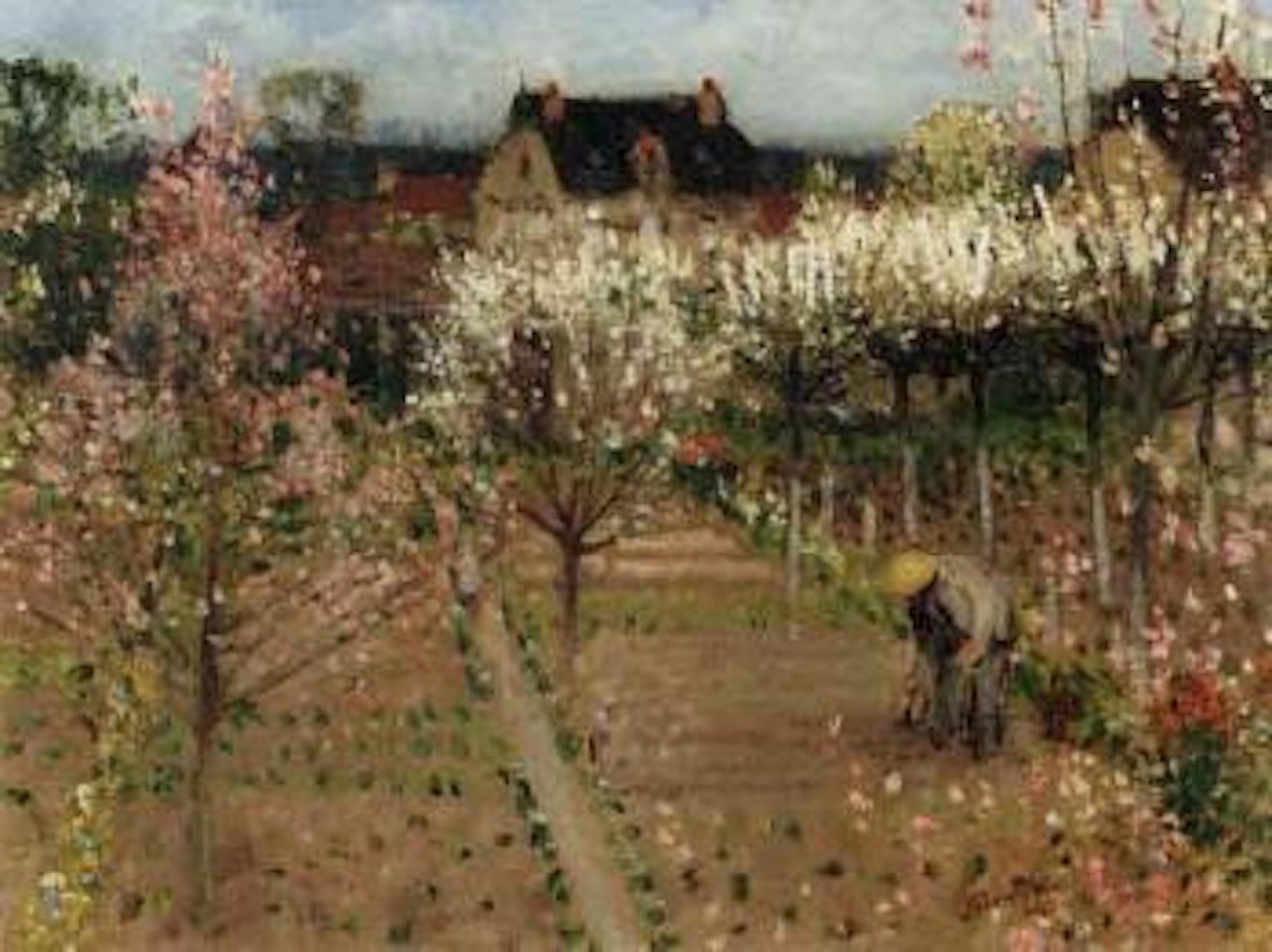 Le jardin dans le potager a Veneux les Sablons by Pierre Eugène Montezin