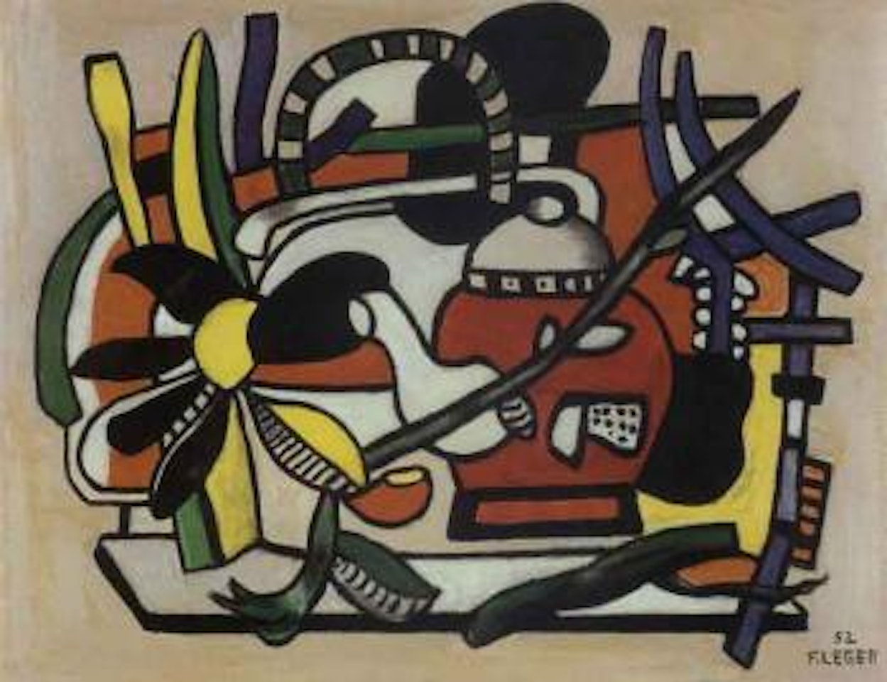 La theiere rouge by Fernand Leger