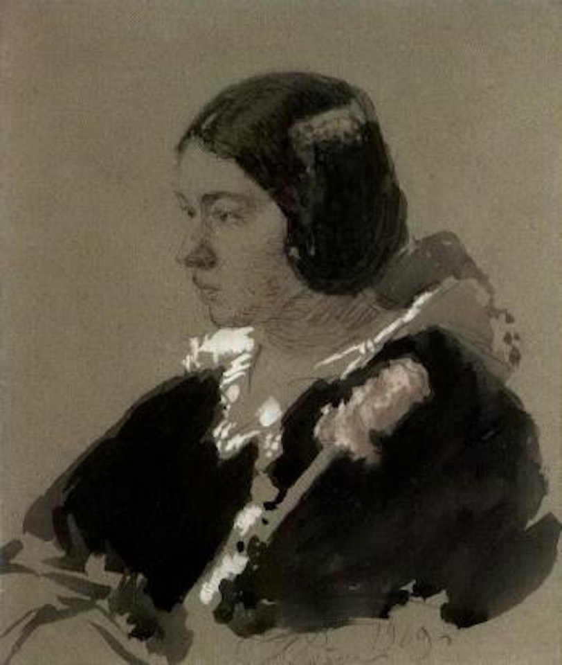 Portrait of Lidya Brodski by Ilya Yefimovich Repin