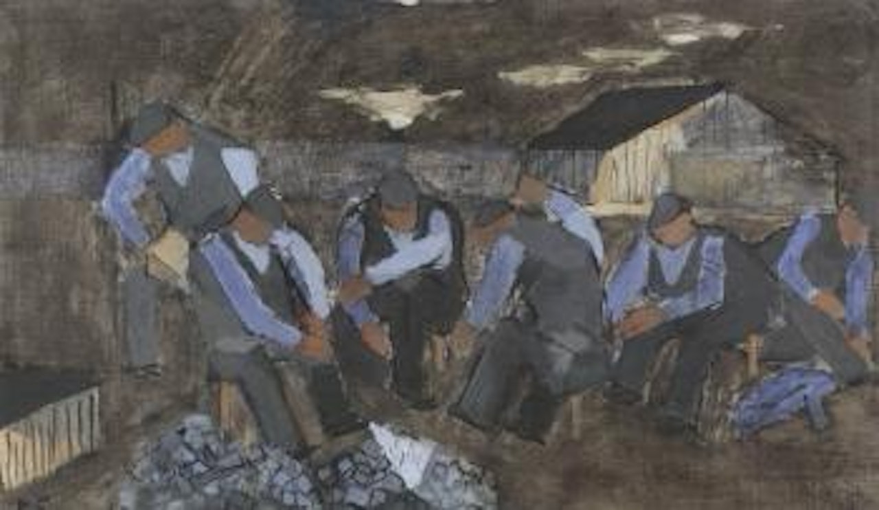 Stone masons by Ragnar Sandberg