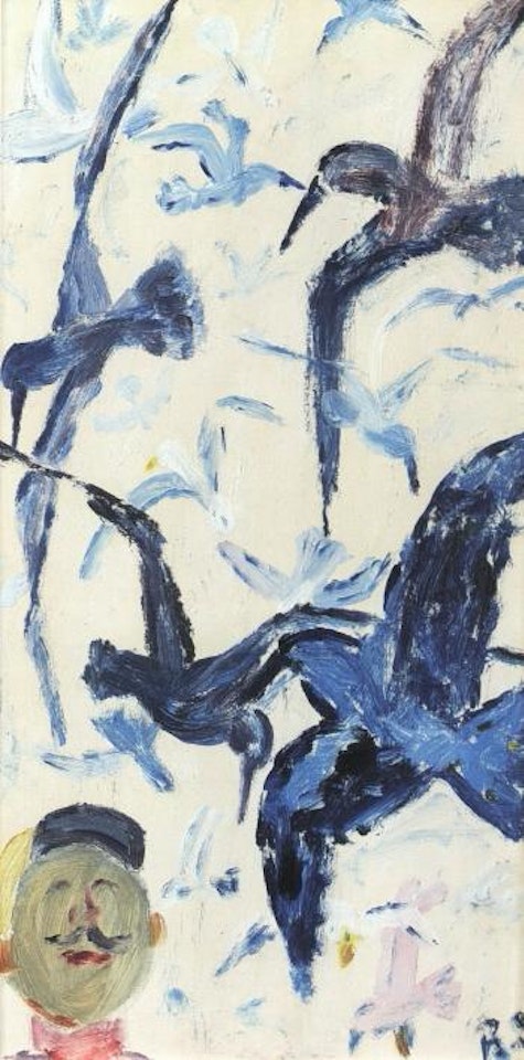 Man and seagulls by Ragnar Sandberg