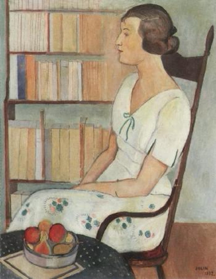 Portrait of lady by Einar Jolin