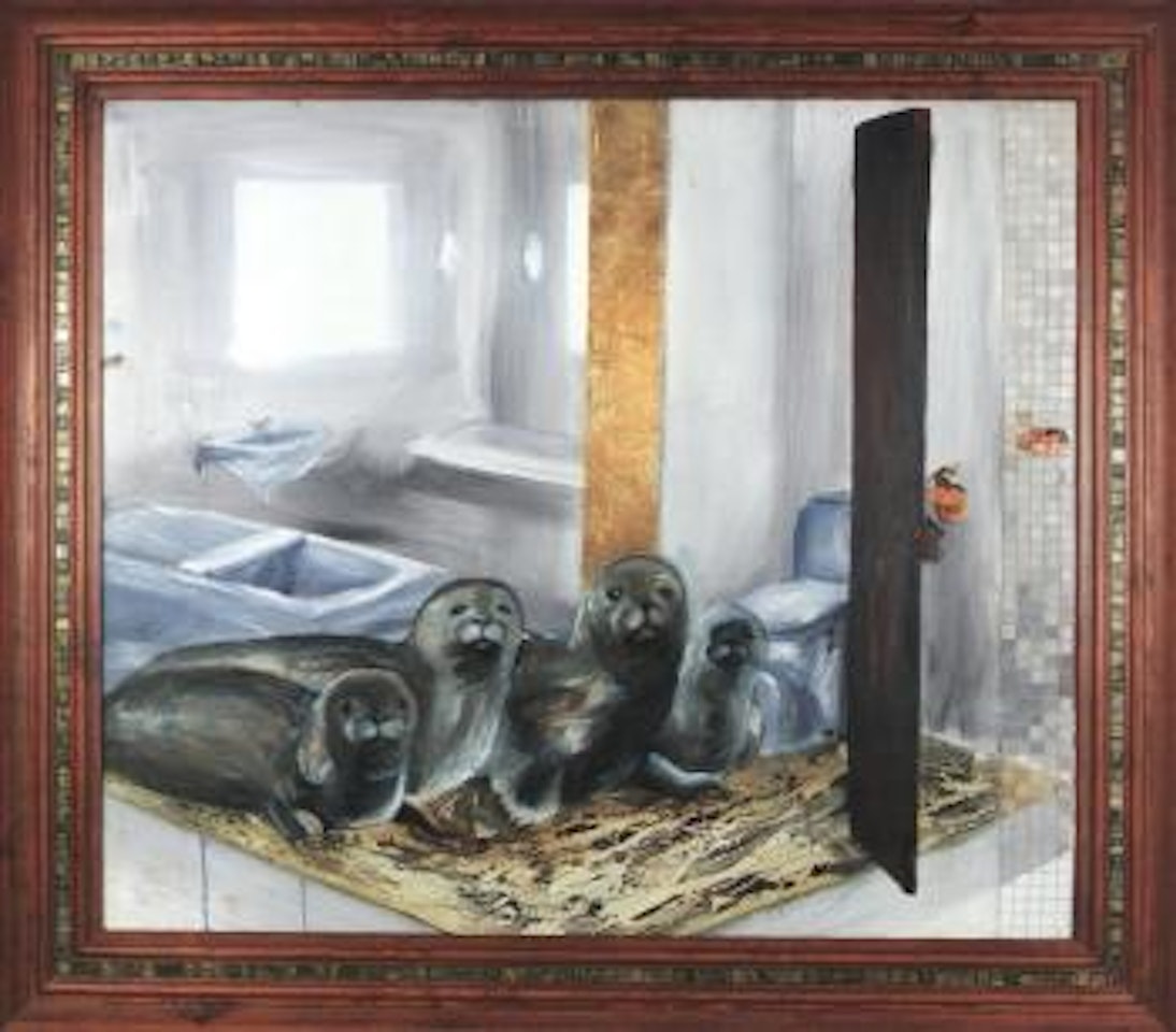 Seals in the bathroom by Ernst Billgren