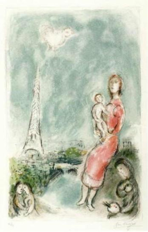 Red maternity by Marc Chagall