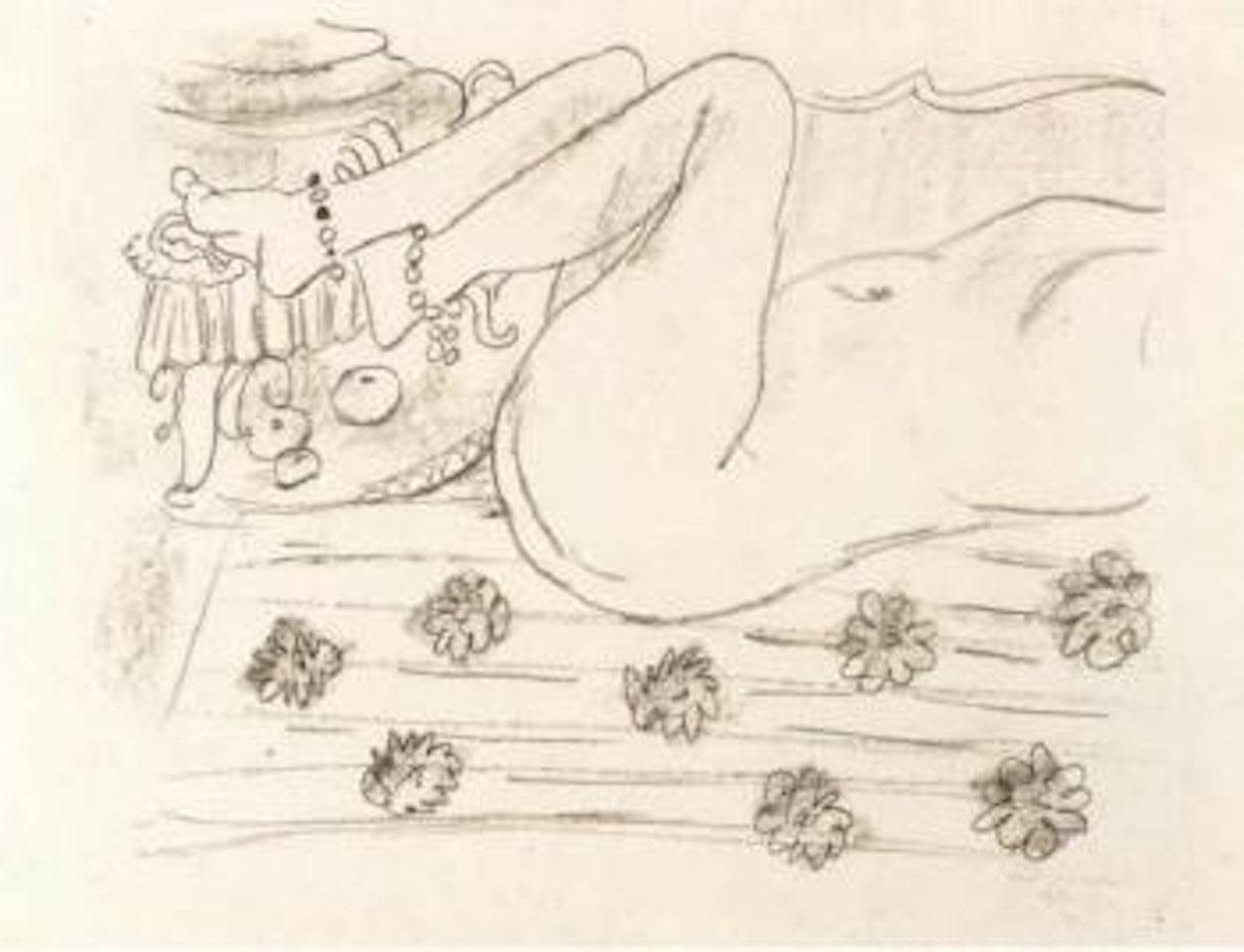 Nu, etude d'un mouvement de jambes by Henri Matisse
