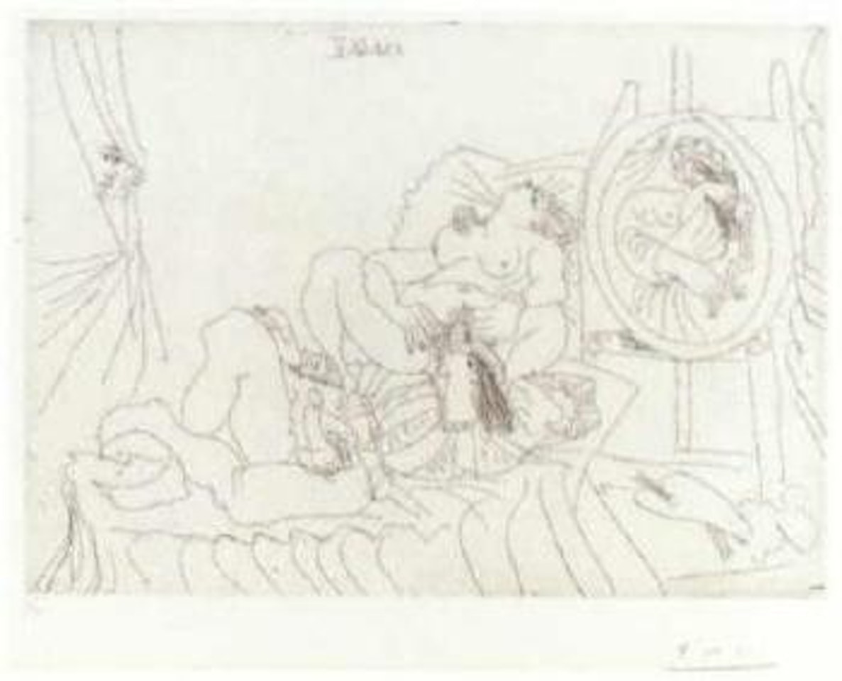 Reveries d'opium. Raphael et la fornarina by Pablo Picasso
