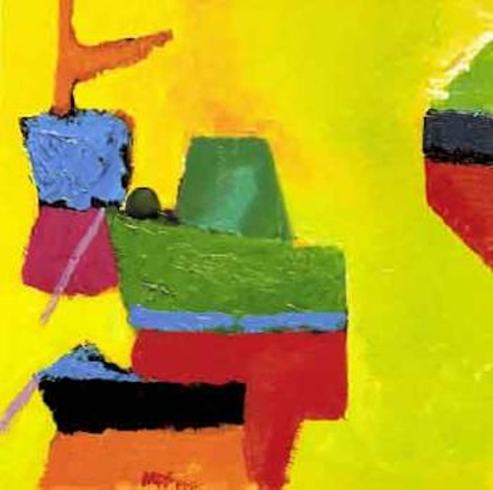 Orange mast from the Okahu Bay series by Michael Smither