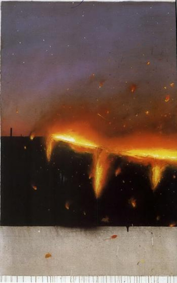 Point to point; line blaze by Tim Storrier