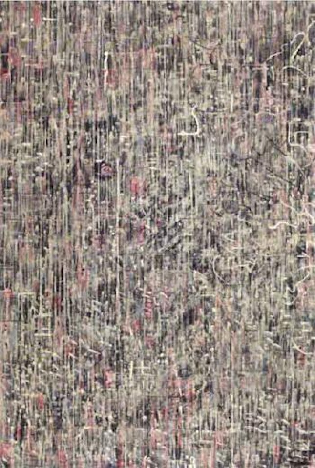 Red, white and blue town by Mark Tobey