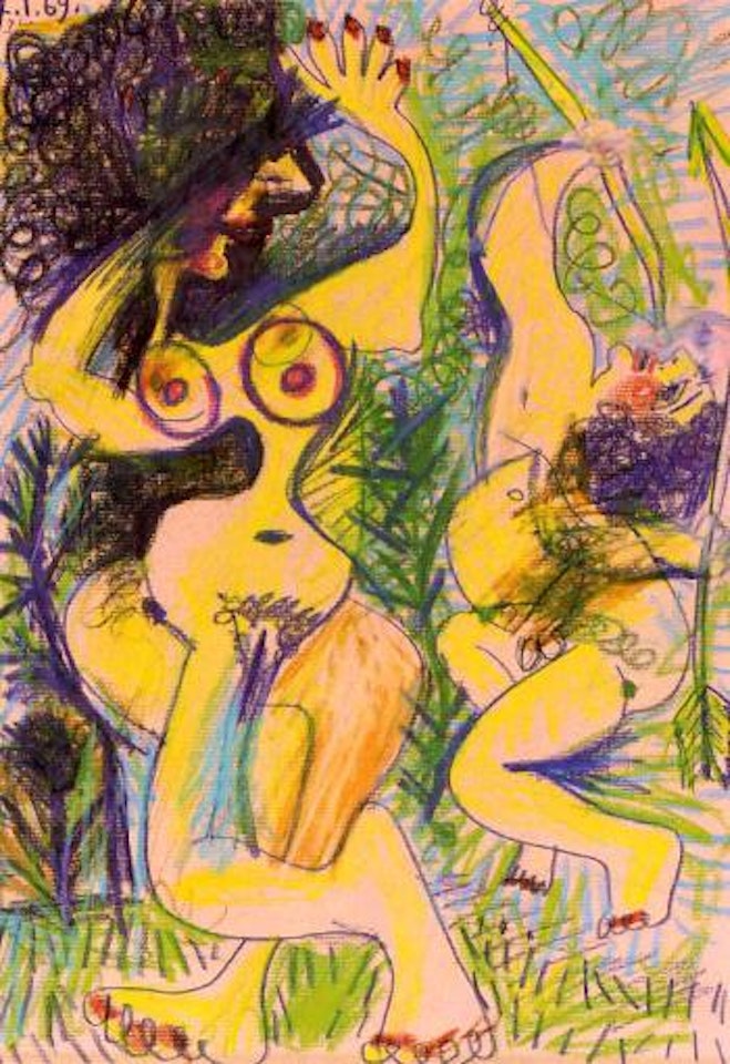 Femme nue et amour by Pablo Picasso