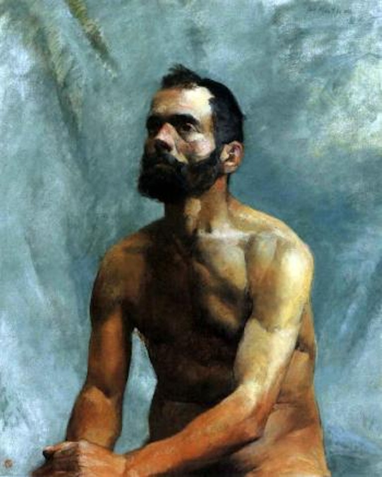 Academie d'homme nu buste by Henri de Toulouse-Lautrec