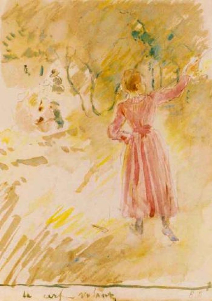 Le cerf-volant by Berthe Morisot