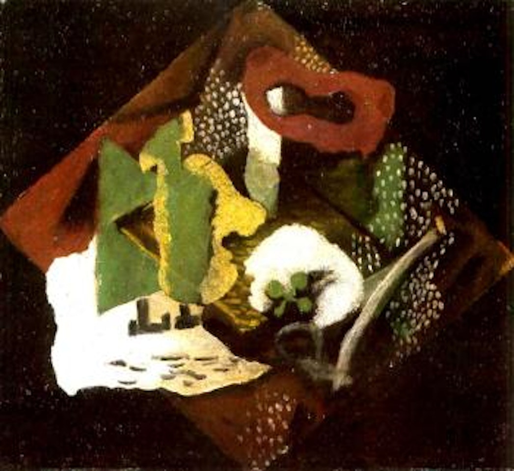 Nature morte a la de trefle by Georges Braque