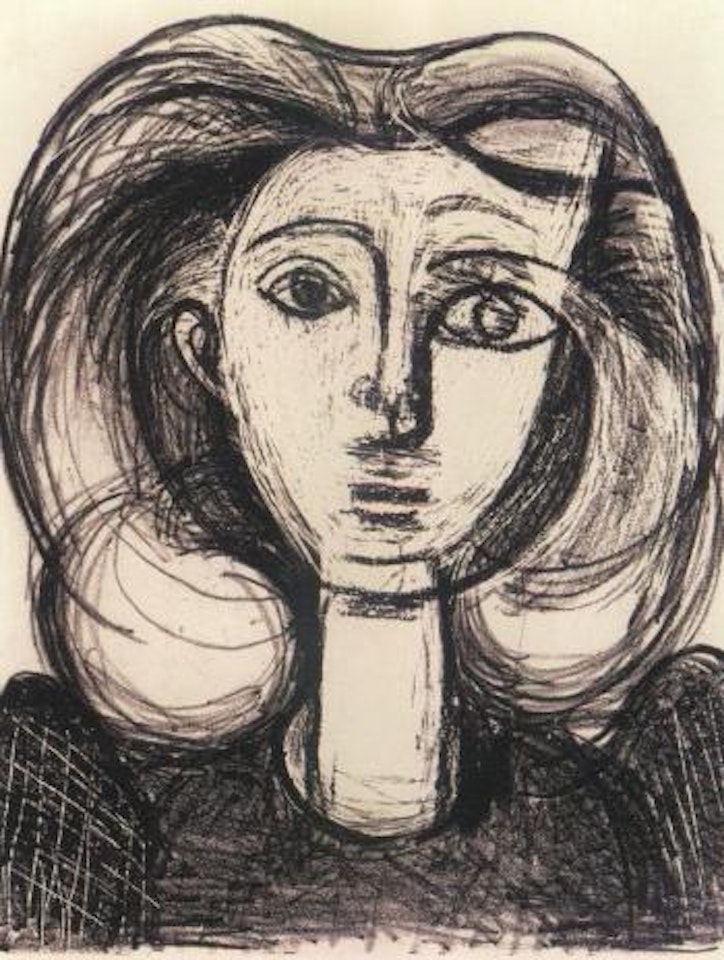 Long haired young girl by Pablo Picasso