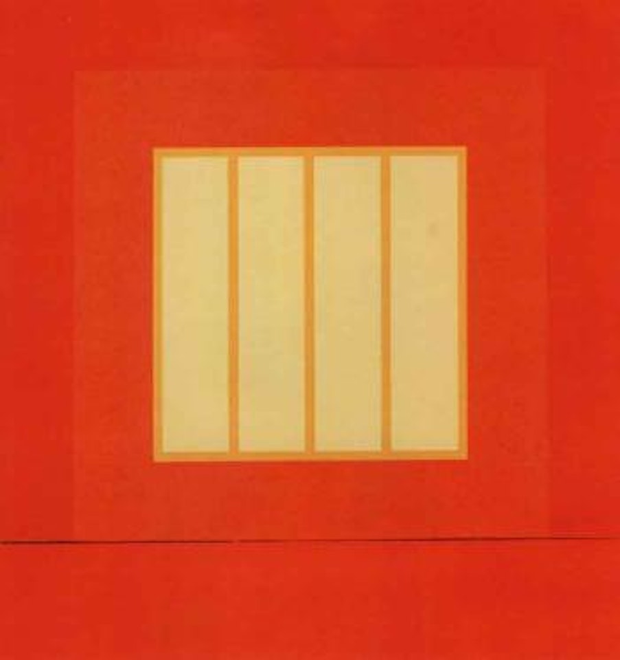 Orange prison by Peter Halley