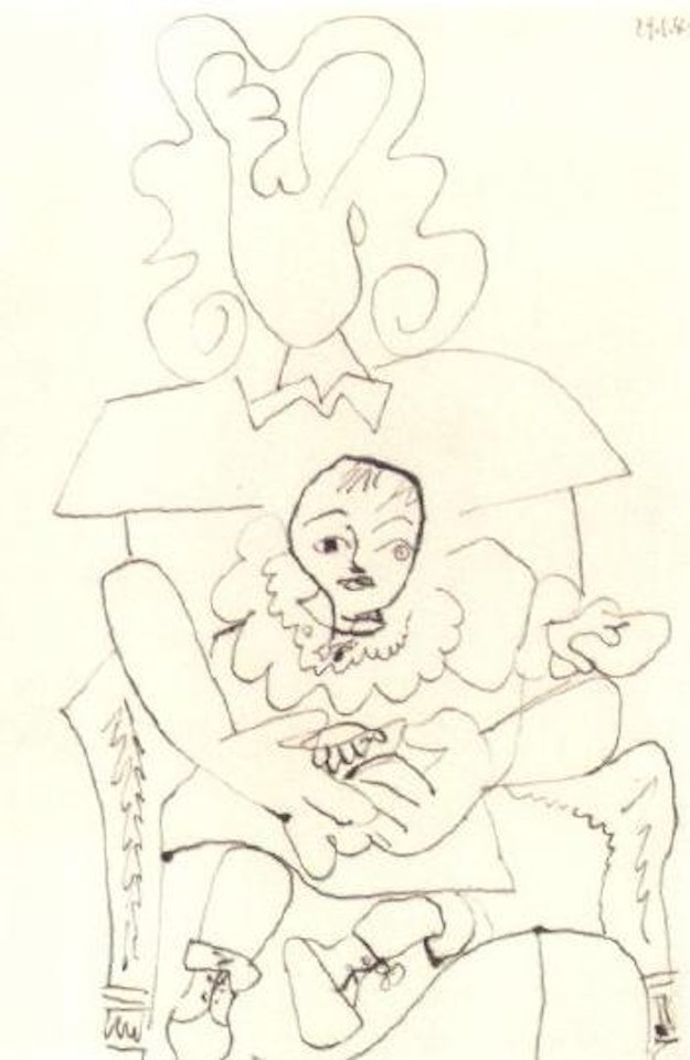 Ines and her child by Pablo Picasso