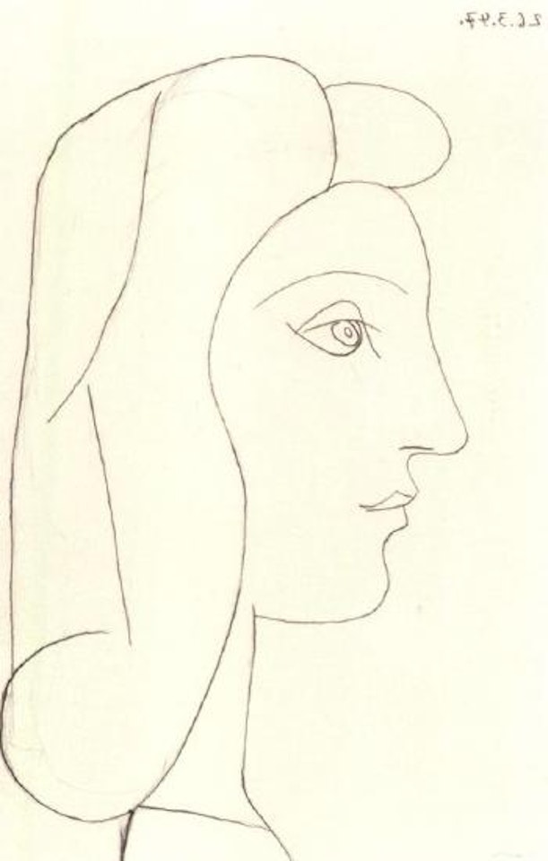 Profile of a woman by Pablo Picasso