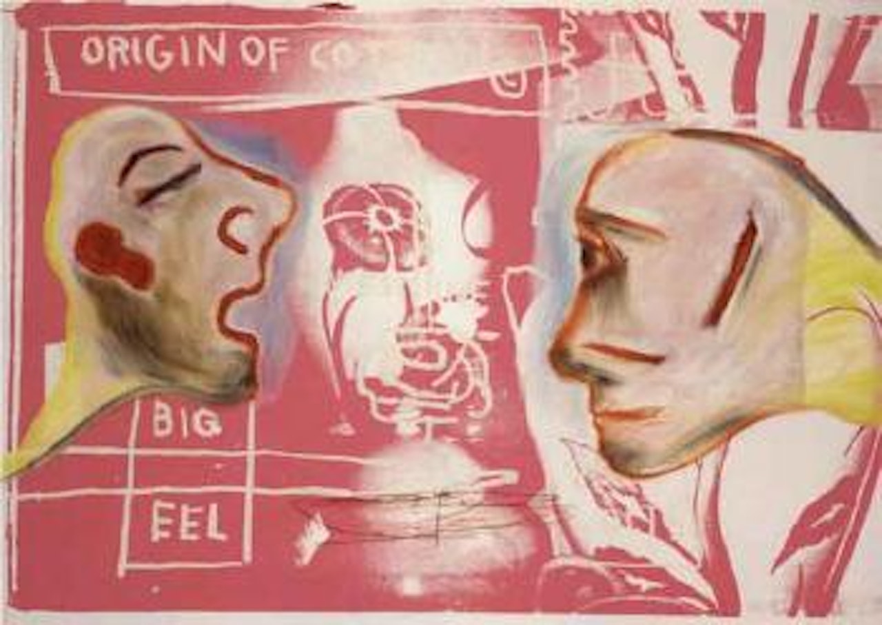 Amorosi - painted with Francesco Clemente by Jean-Michel Basquiat by Andy Warhol