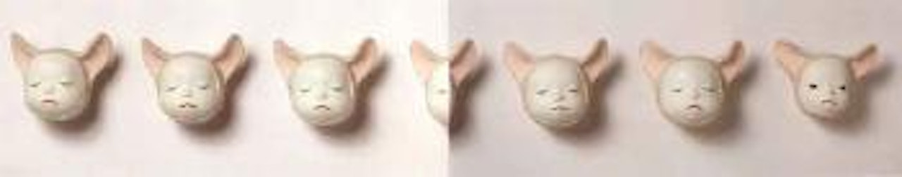 Bunny heads by Yoshitomo Nara