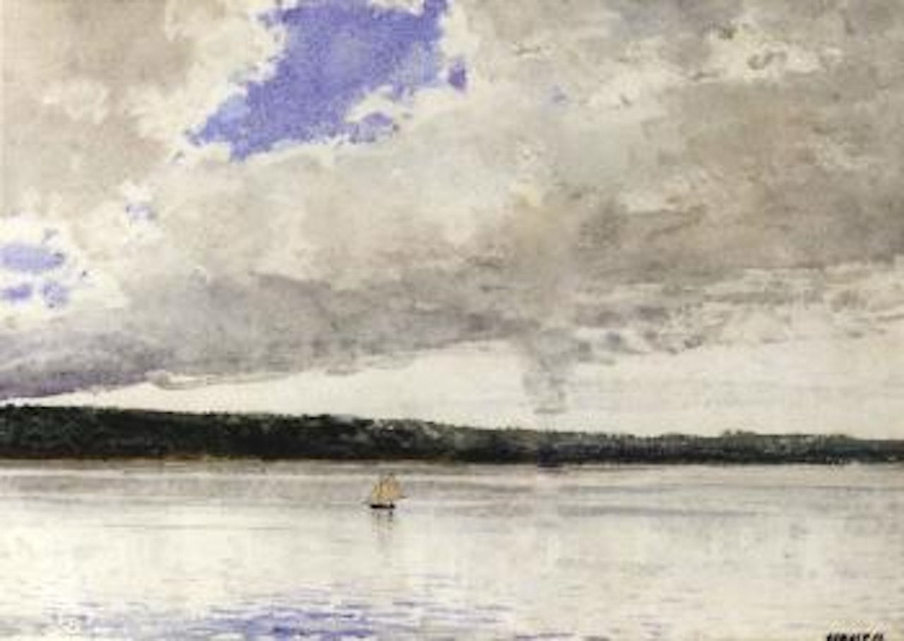 Small sloop by Winslow Homer