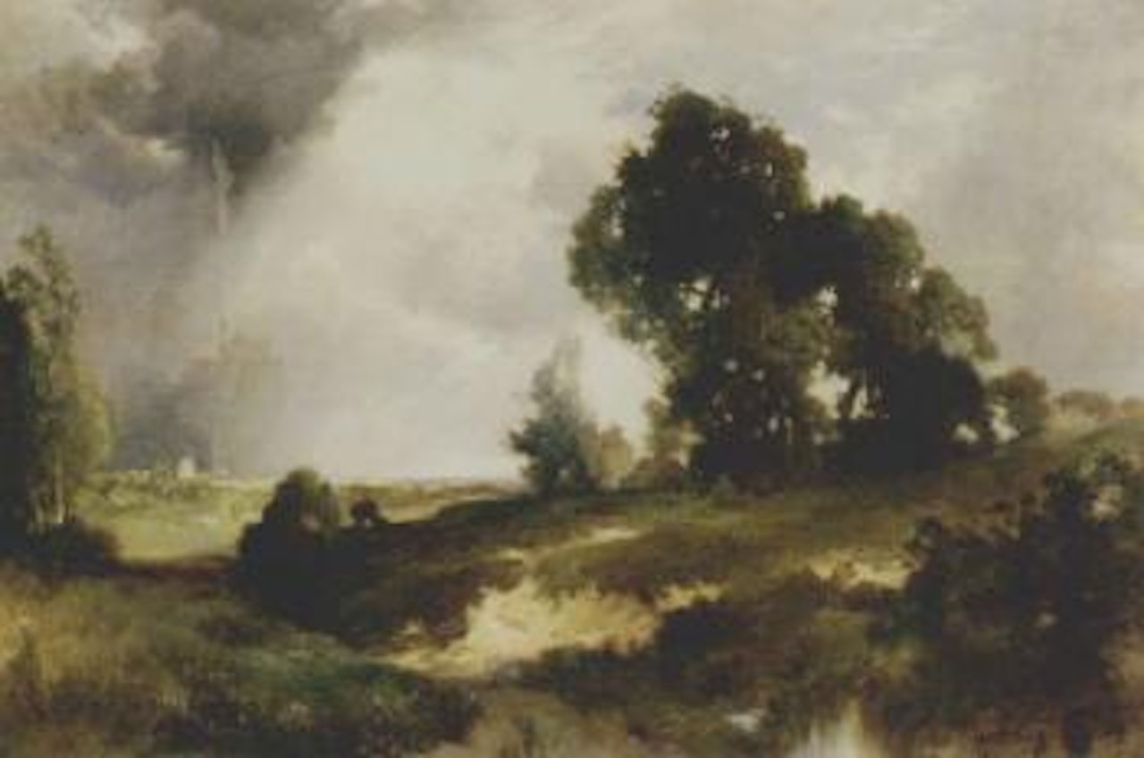 Passing shower, East Hampton by Thomas Moran