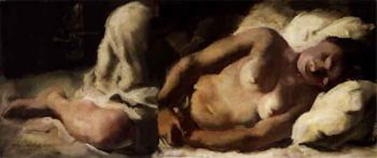 Sleeping nude by Alexander Evgenievich Yakovlev