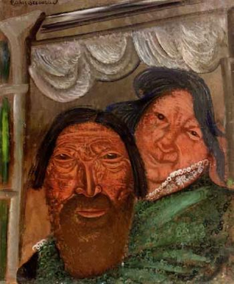 Faces at a window by Boris Grigoriev